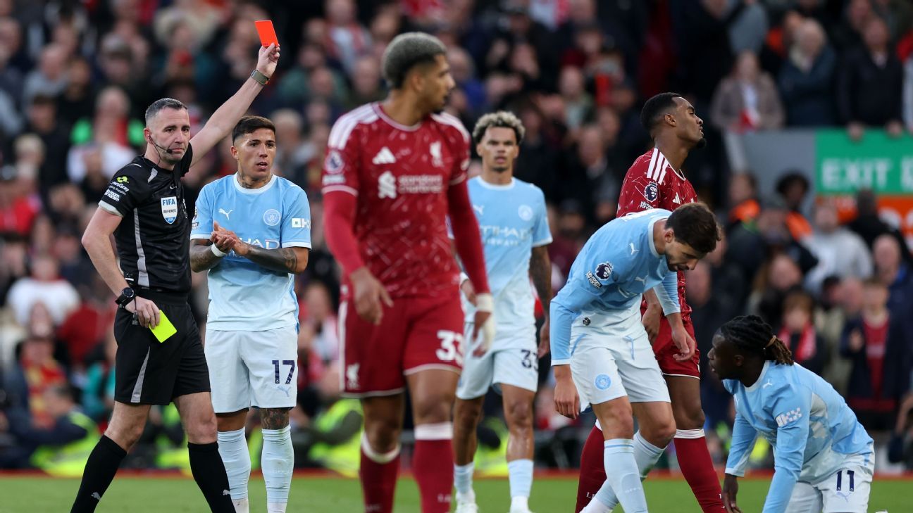 Ulasan VAR Liga Premier: Gravenberch Liverpool salah dikeluarkan dari lapangan vs. Man City?