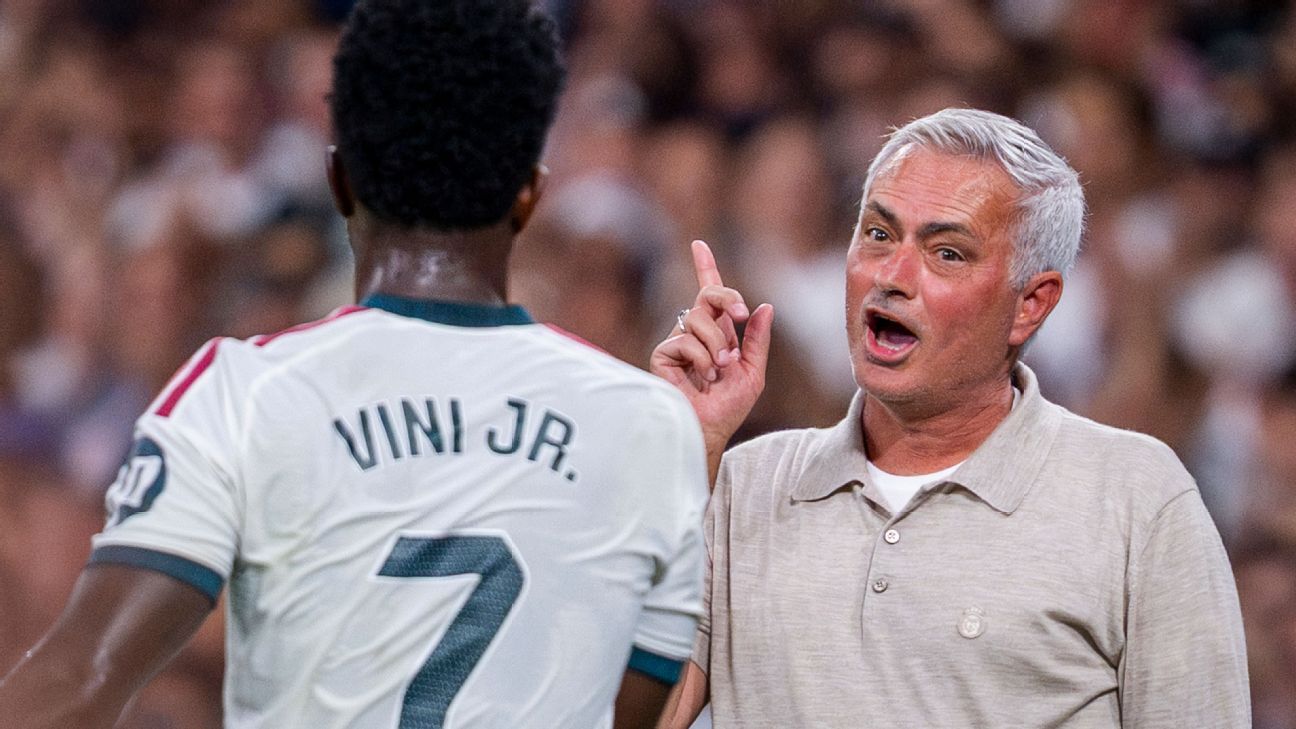 Mourinho mette in panchina Vini Jr. in difficoltà per Madrid-Villarreal