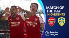 Das brillante Tor von Guimaraes hilft Arsenal, sich zu wehren und Leeds zu schlagen