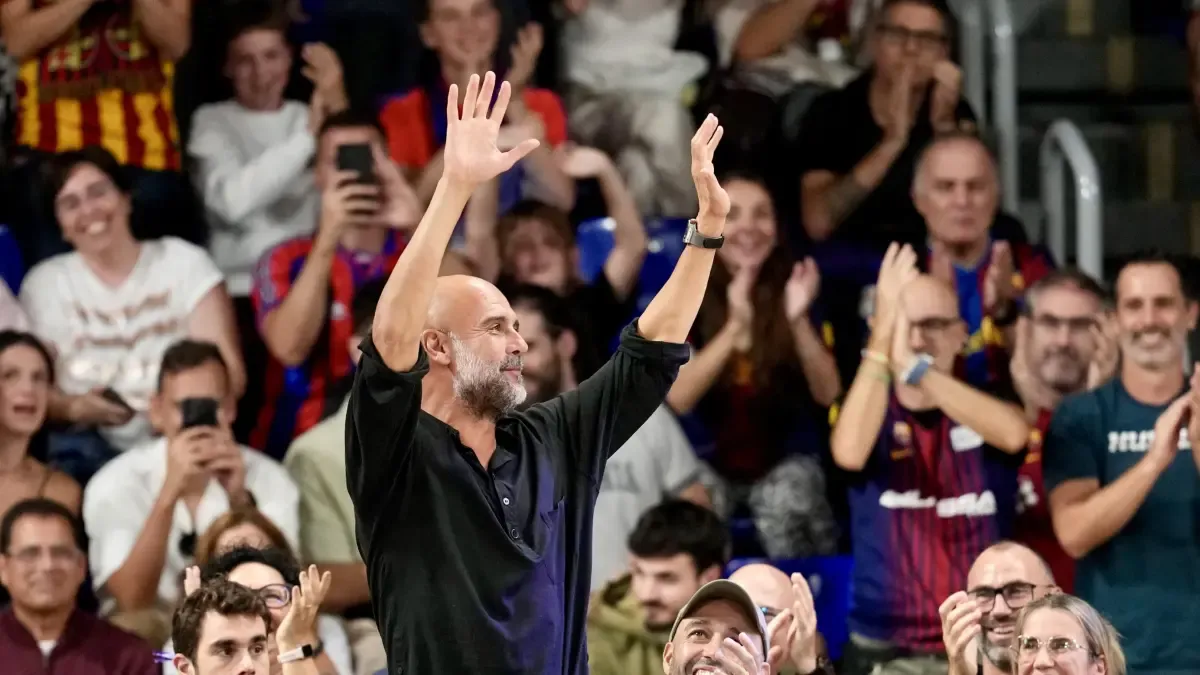 Der Palau bringt Pep Guardiola zum Stehen