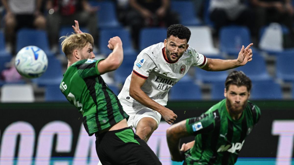 Zwei Verletzungen und null Tore in den ersten 45 Minuten von Sassuolo-Mailand. Die Rossoneri wachsen