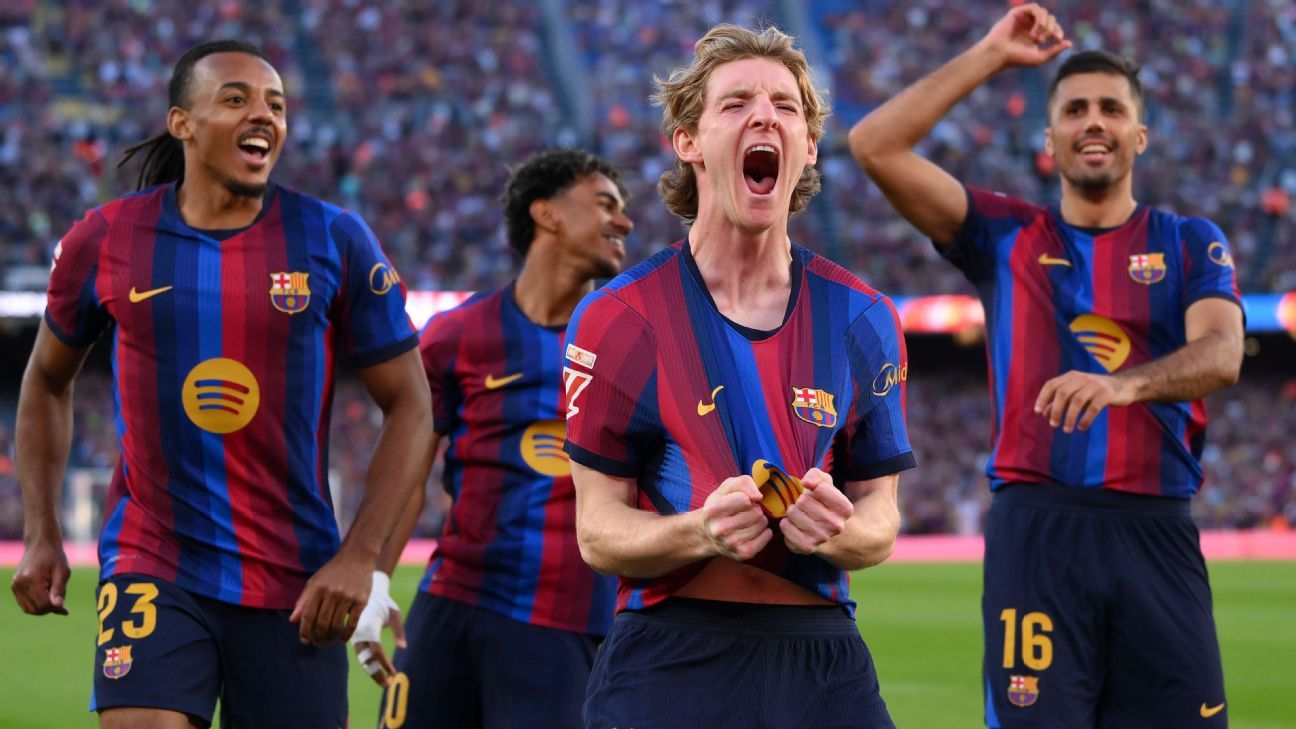 Barcelona stellte einen Rekordstart auf, als Gordon und Gabriel Jesus die Lücke in Raphinha füllten