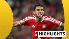 ثلاثية دياز قادت بايرن للفوز في المباراة رقم 100 لكين في الدوري الألماني