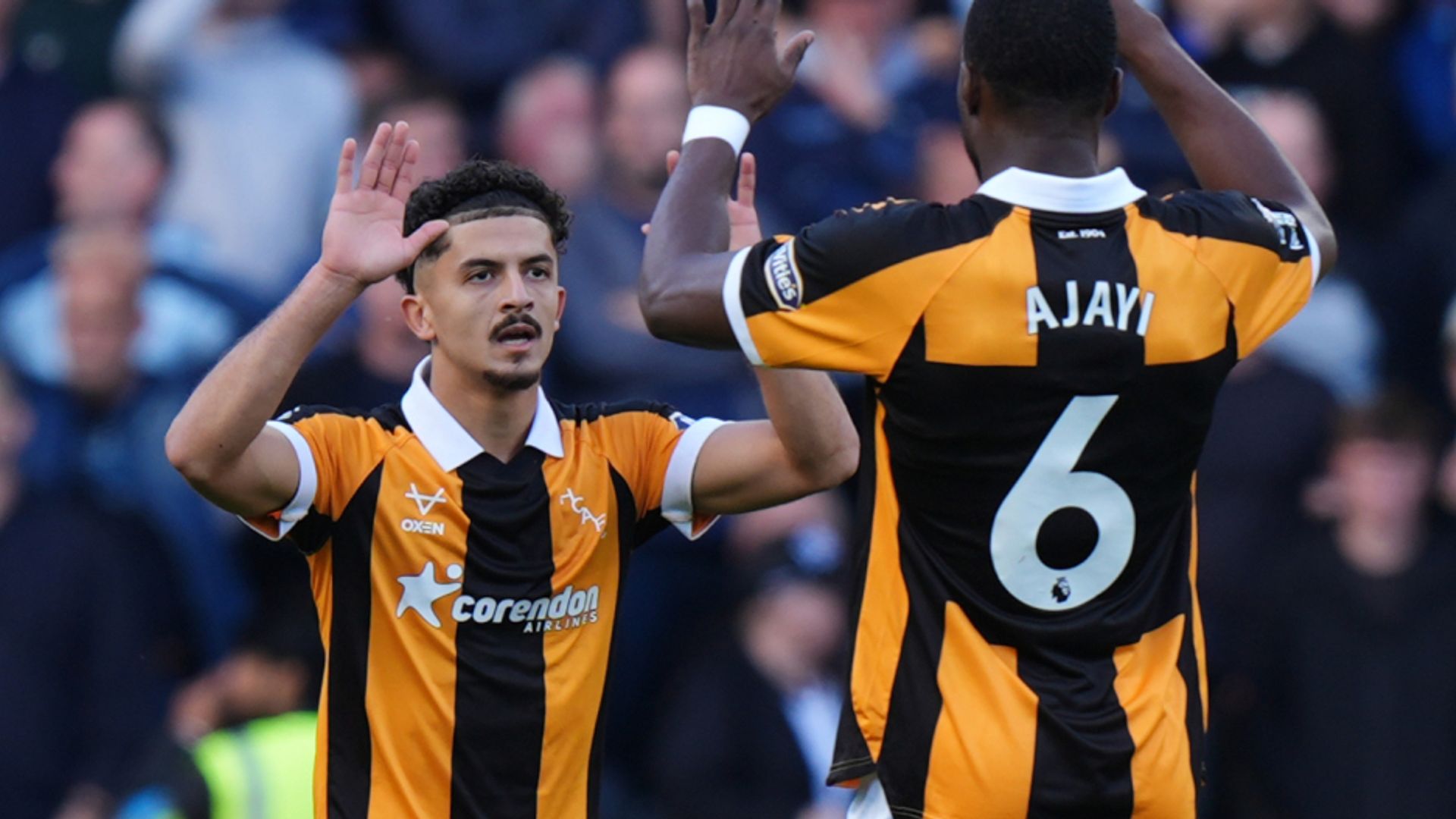 Belloumi guadagna il pareggio dello Hull con l'Everton dopo un emozionante secondo tempo con quattro gol
