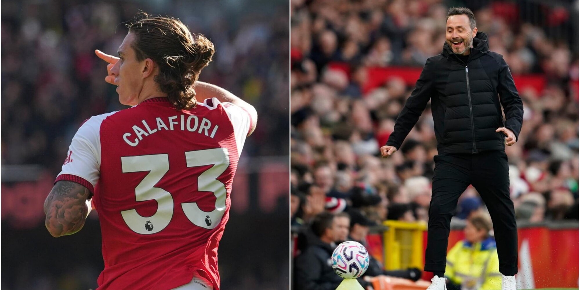 Calafiori führt Arsenal an, Palestra feiert sein Chelsea-Debüt mit Erfolg. De Zerbi rettet sich im Old Trafford